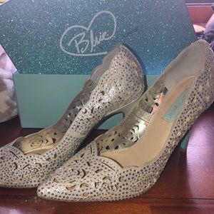 Size 10 silver betsey Johnson heels